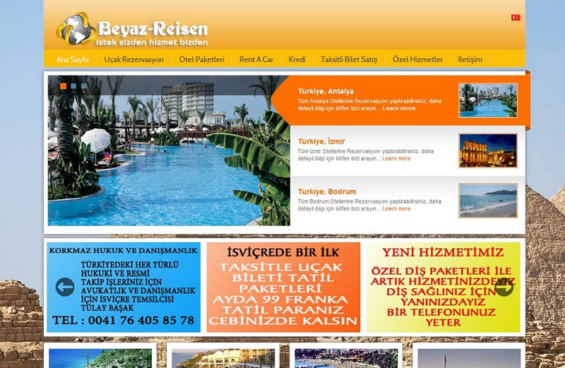 Turizm - Web Sitesi