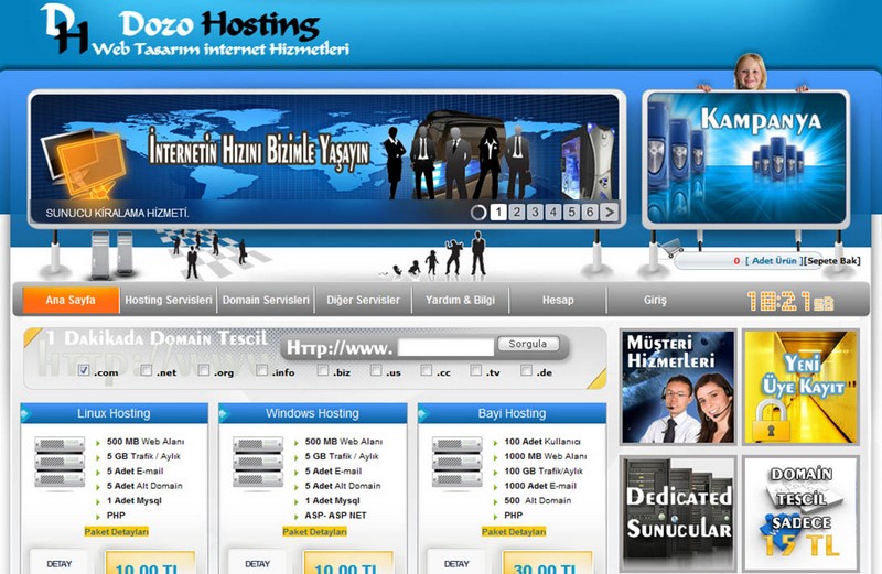 Dozo Host - Hosting Sitesi